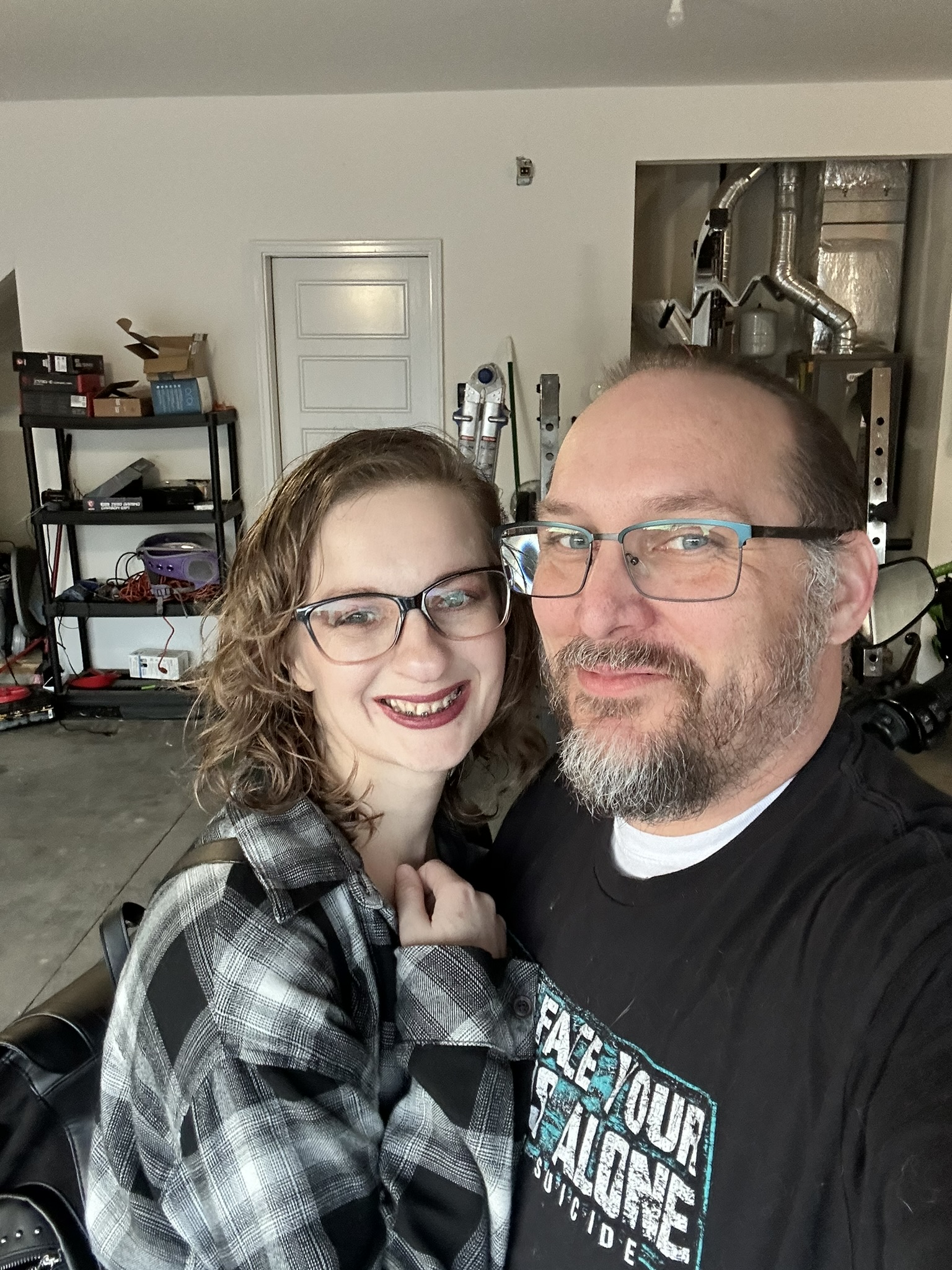 Justin and his wife together